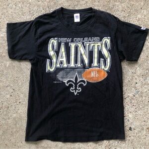 Vintage 1992 New Orleans Saints T-shirt 90s NFL Football Men's Sz Large Logo 7